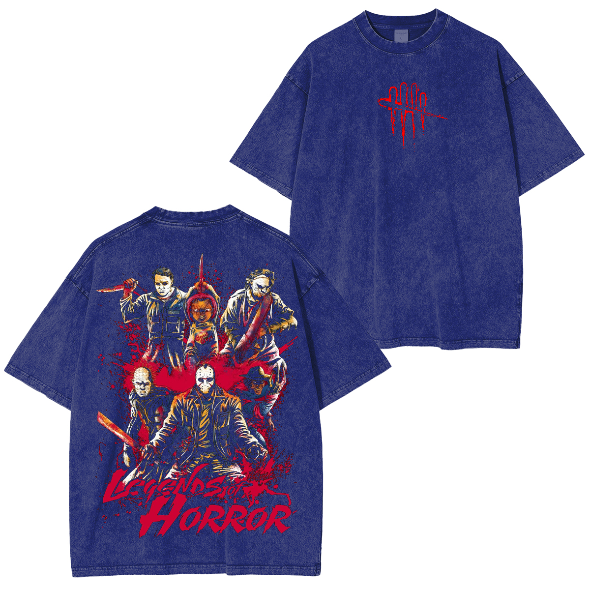 Scary Cartoon Dead By Delight Unisex Washed T-Shirt