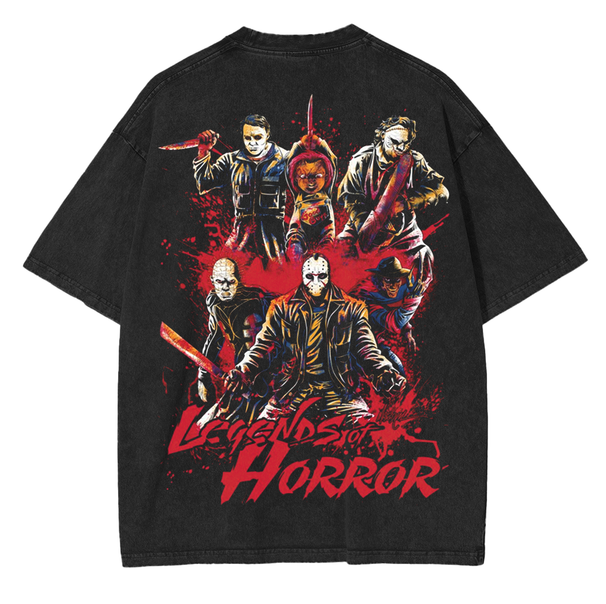 Scary Cartoon Dead By Delight Unisex Washed T-Shirt