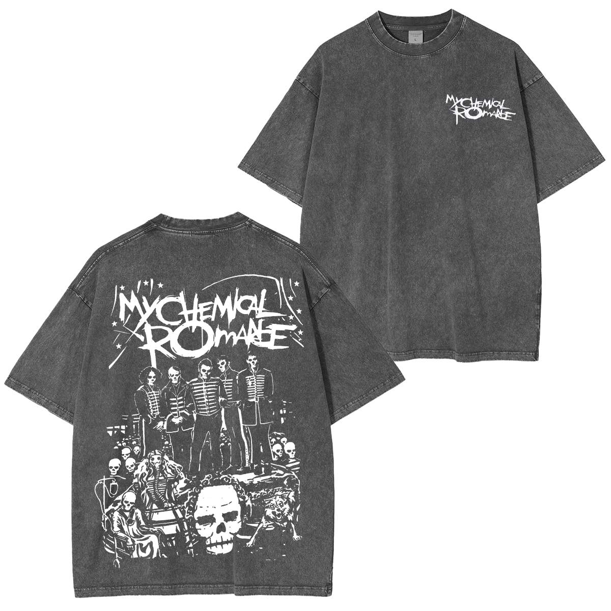 My Chemical Romance Mcr Dead Parade Punk Emo Rock  Unisex Washed T-Shirt