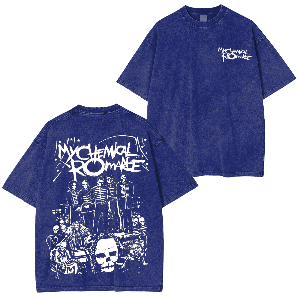 My Chemical Romance Mcr Dead Parade Punk Emo Rock  Unisex Washed T-Shirt