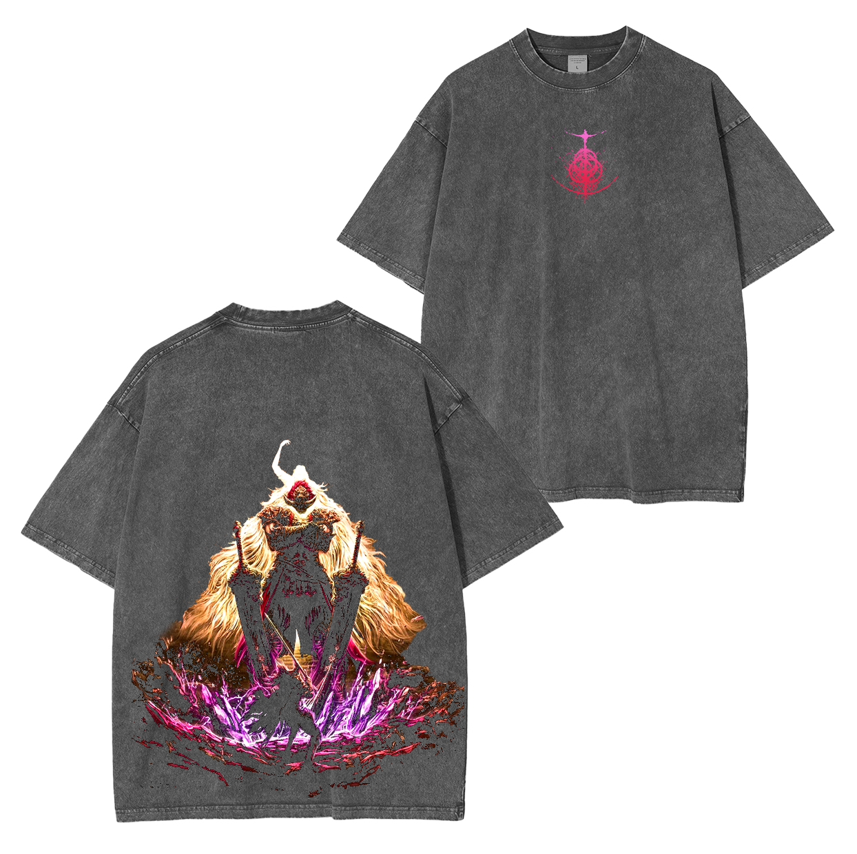 Starscourge Radahn Elden Ring Retro Limited Unisex Washed T-Shirt