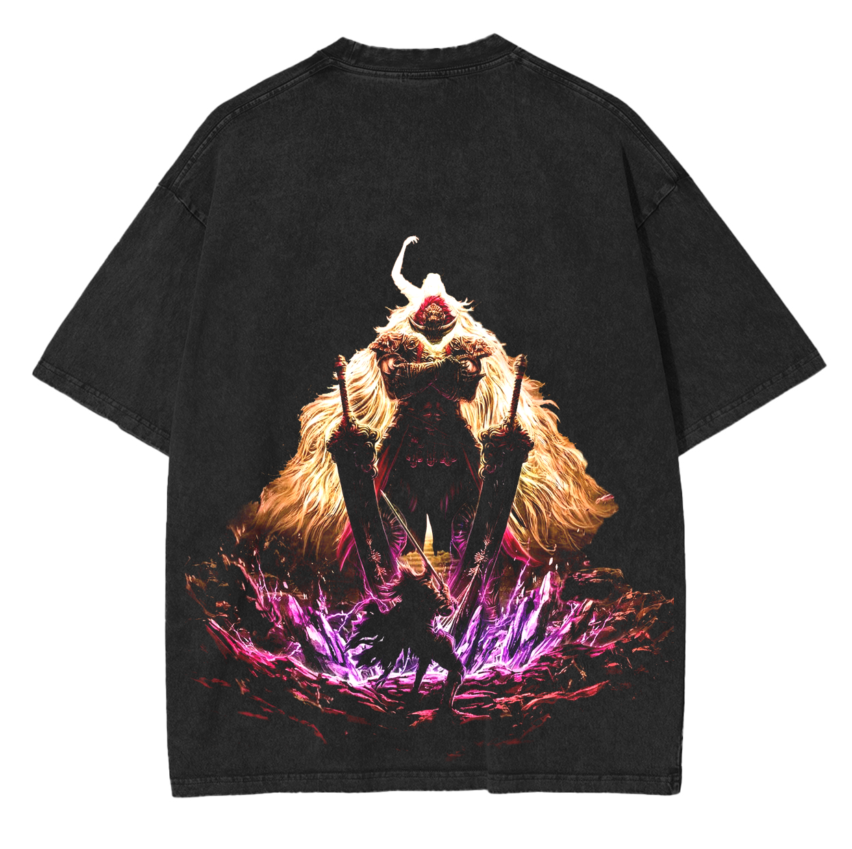 Starscourge Radahn Elden Ring Retro Limited Unisex Washed T-Shirt