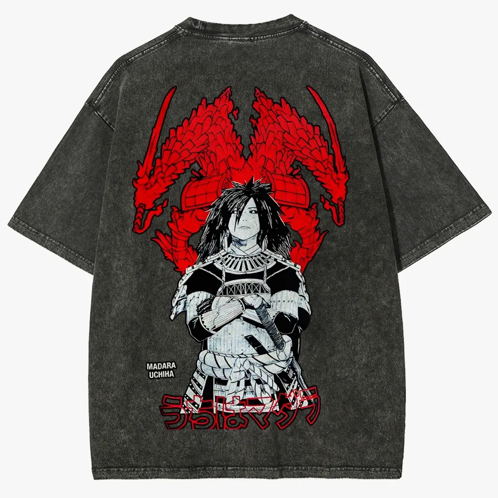 Wake Up To Reality Madara Uchiha Vintage Unisex Washed T-Shirt
