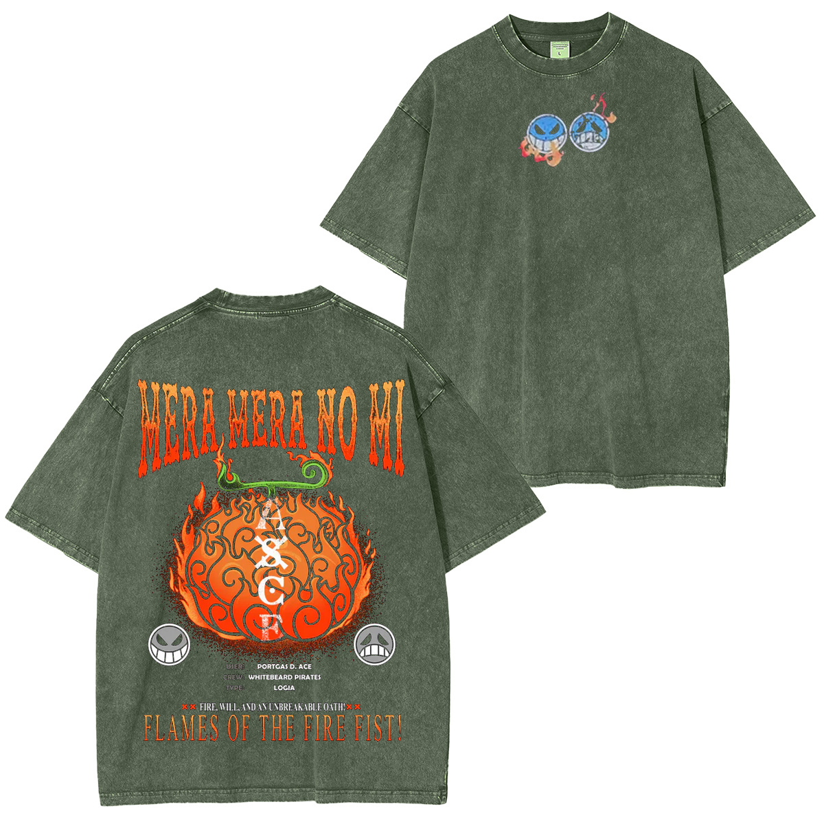The Devil Fruit Vintage Unsiex Washed T-Shirt