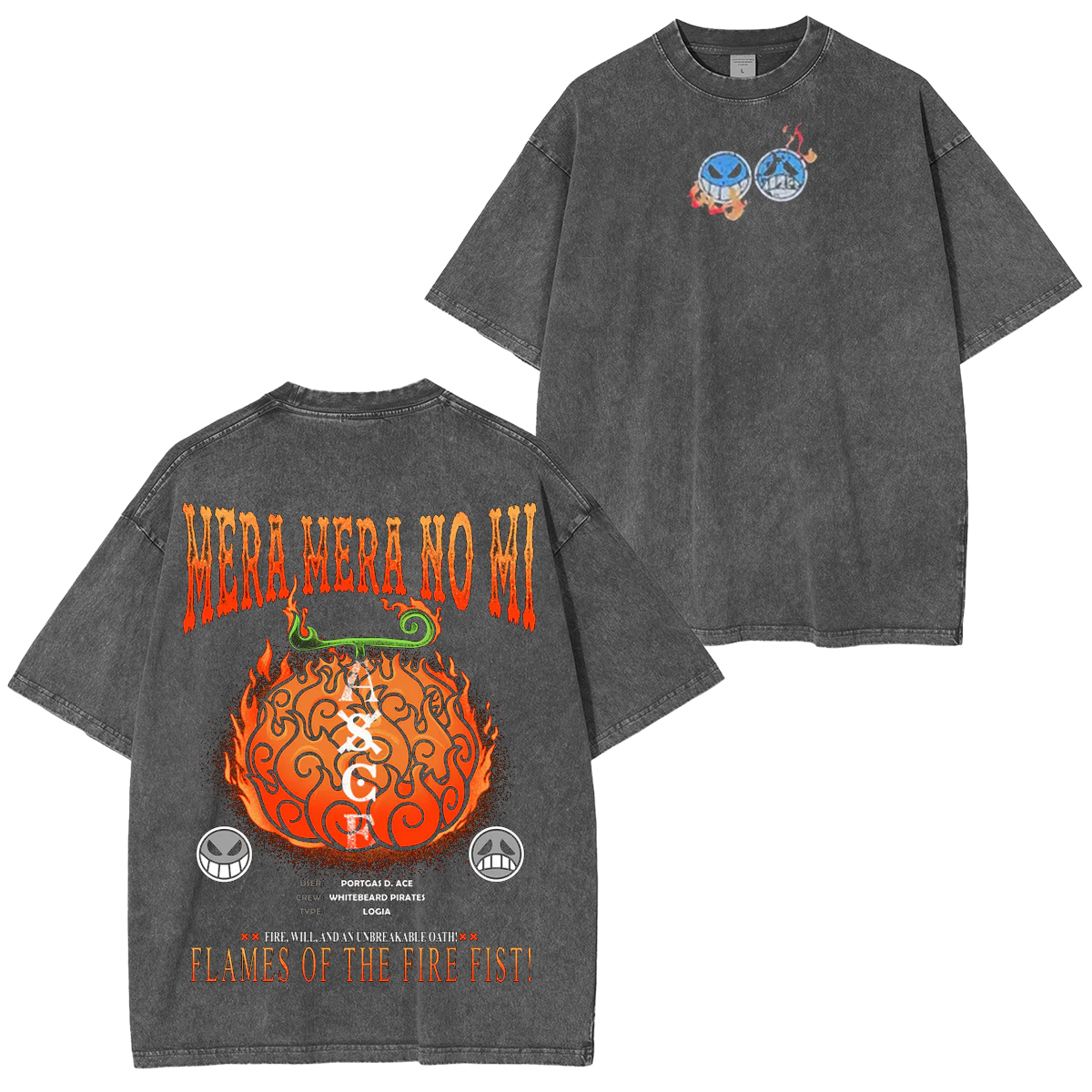 The Devil Fruit Vintage Unsiex Washed T-Shirt