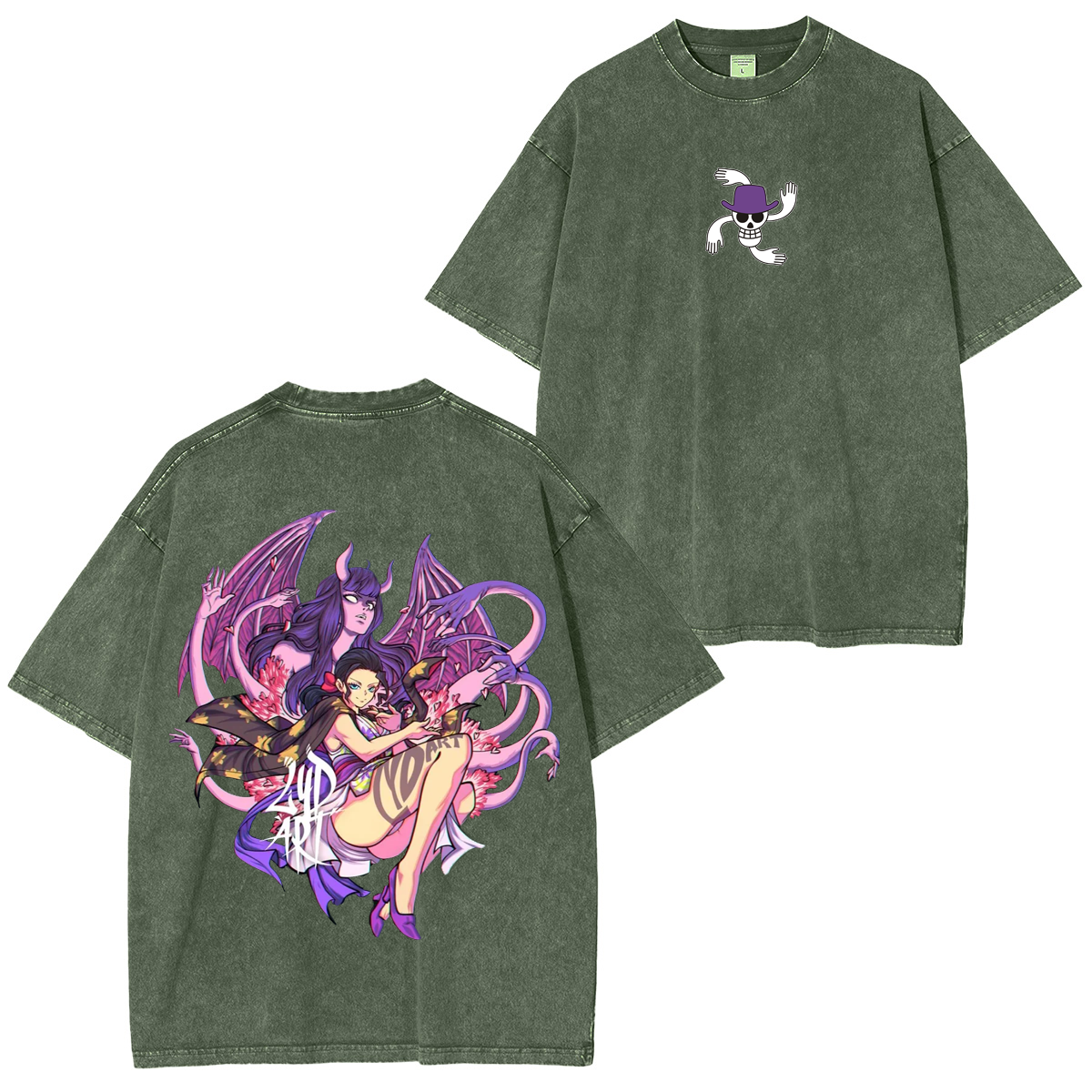 Nico Robin,One Piece  Anime Unsiex Washed T-Shirt