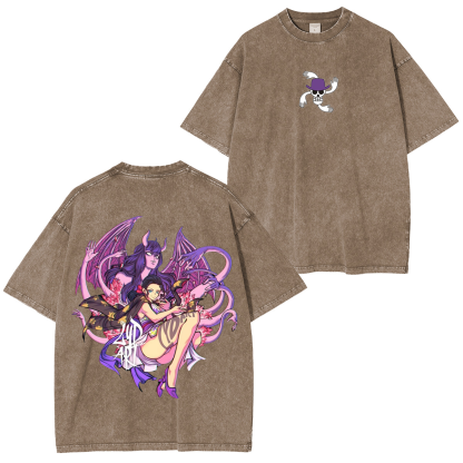 Nico Robin,One Piece  Anime Unsiex Washed T-Shirt