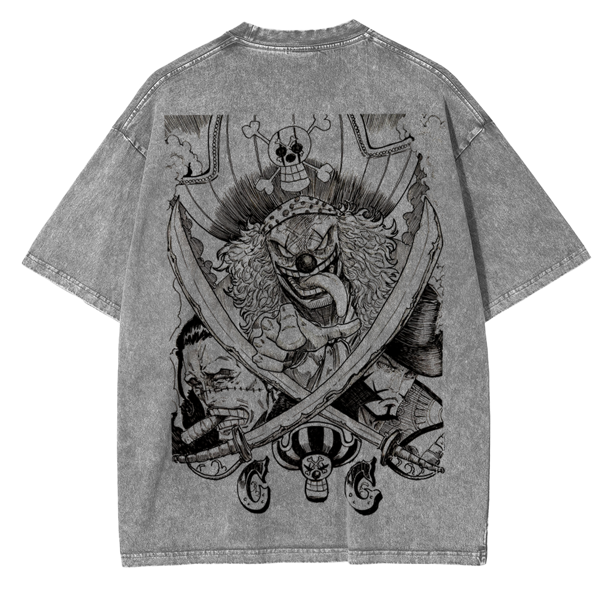 One Piece  Anime Unsiex Washed T-Shirt