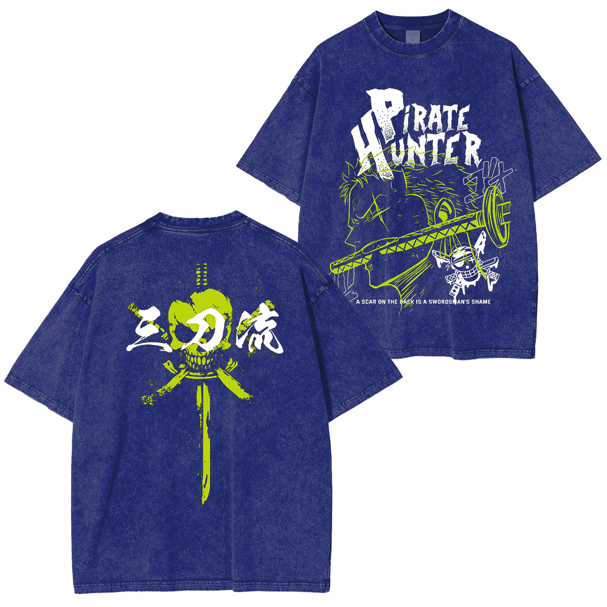 Roronoa Zoro, One Piece  Anime Unisex Washed T-Shirt