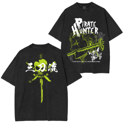 Roronoa Zoro, One Piece  Anime Unisex Washed T-Shirt