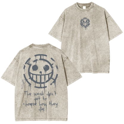 One Piece Anime Unisex Washed T-Shirt