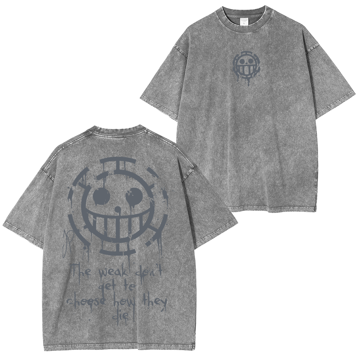 One Piece Anime Unisex Washed T-Shirt