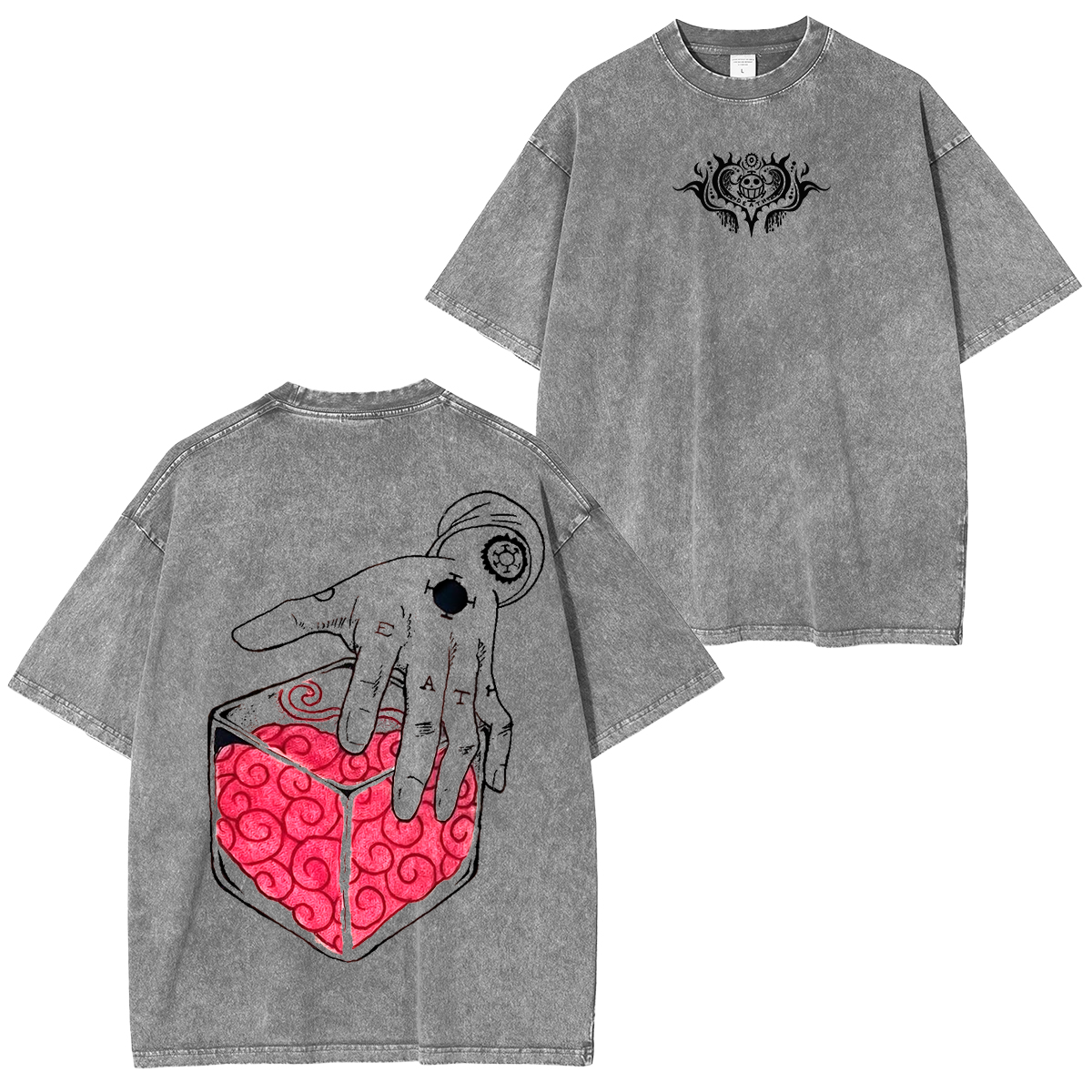 Trafalgar D. Water Law,One Piece Anime Unisex Washed T-Shirt