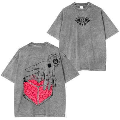 Trafalgar D. Water Law,One Piece Anime Unisex Washed T-Shirt