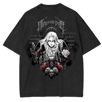 Castlevania Alucard Unisex Washed T-Shirt