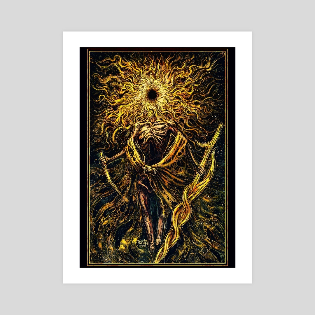 Midra, Lord of Frenzied Flame Vintage Unisex Washed T-Shirt