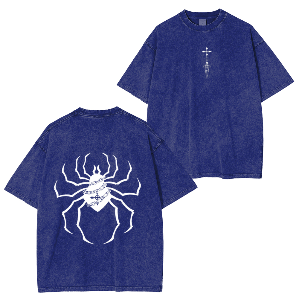 Hunter x Hunter Phantom Troupe Spiders Anime Manga Unisex Washed T-Shirt
