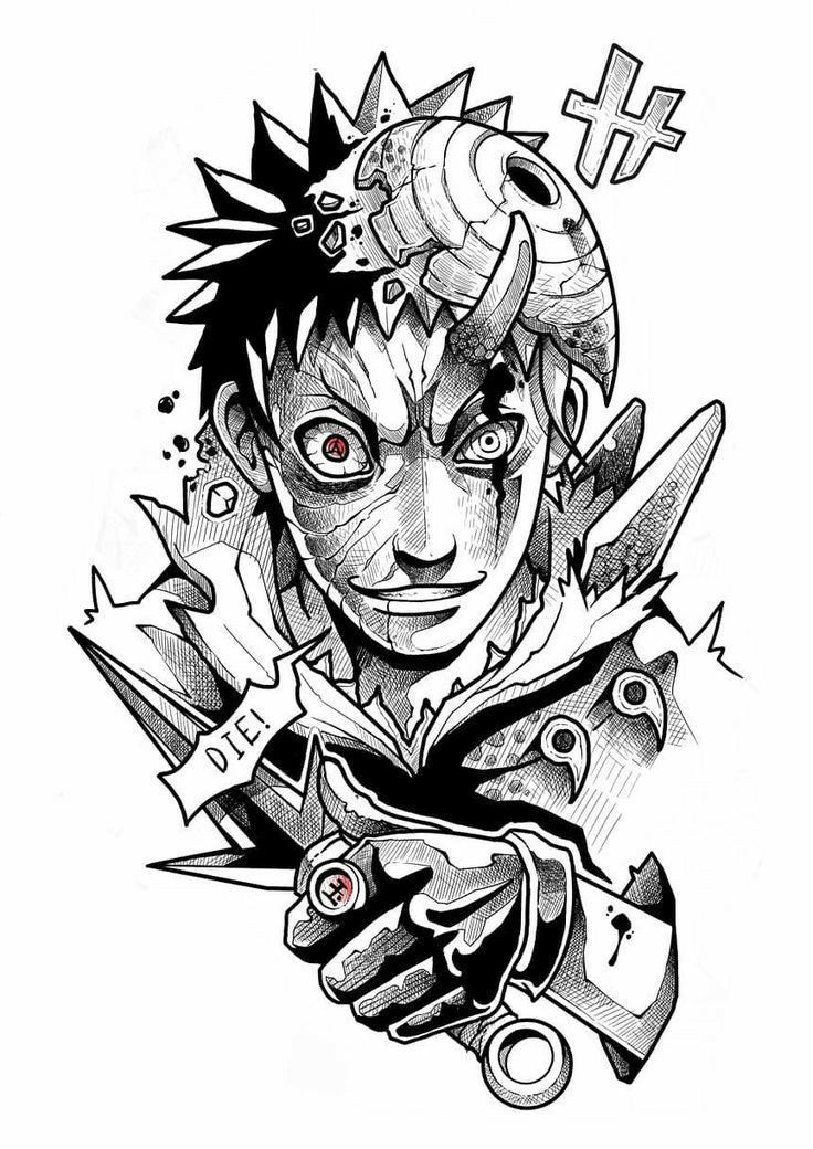 Obito Uchiha War Mask Tee x Naruto Eye Evolution Unisex Washed T-Shirt