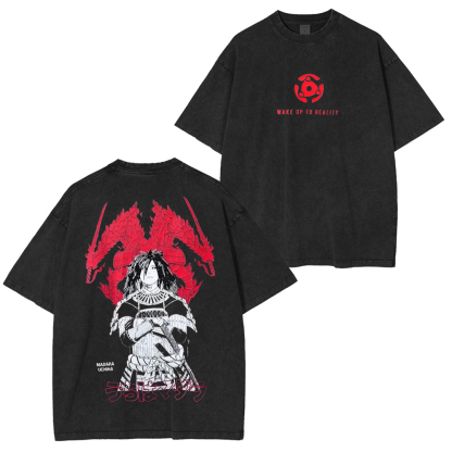 Wake up to reality Madara Uchiha Vintage Unisex Washed T-Shirt