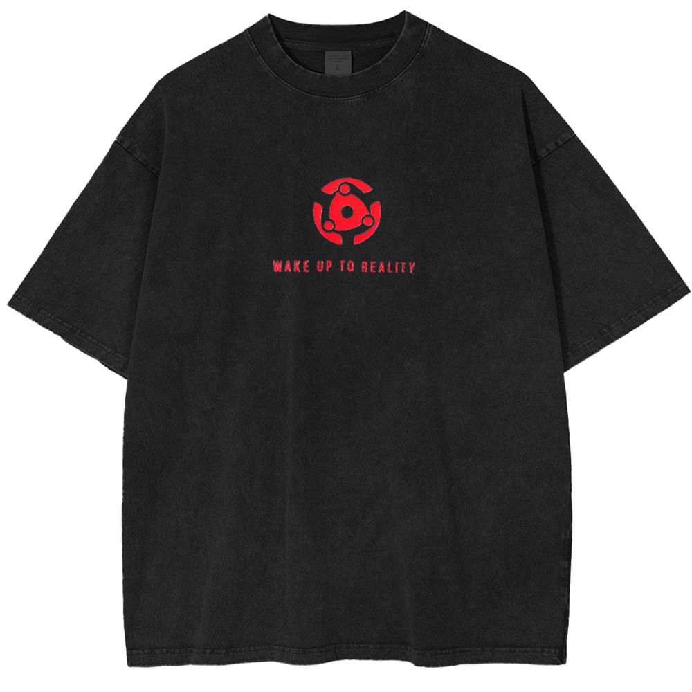 Wake up to reality Madara Uchiha Vintage Unisex Washed T-Shirt