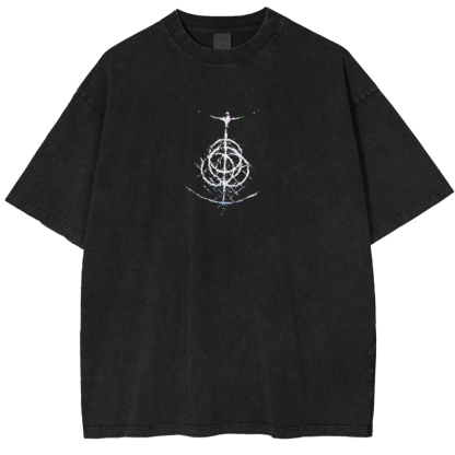 Elden Ring Night Rein Vintage Unisex Washed T-Shirt
