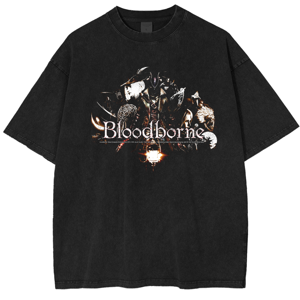 bloodborne the old hunters  Unisex Washed T-Shirt
