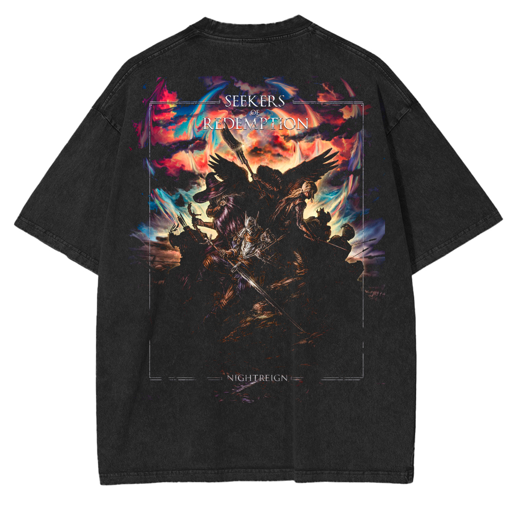 Seekers of Redemption by Ghonz Unisex Washed T-Shirt
