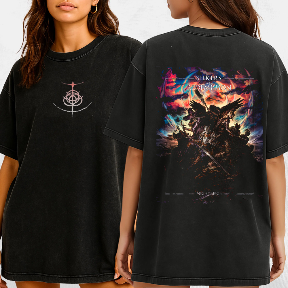 Seekers of Redemption by Ghonz Unisex Washed T-Shirt