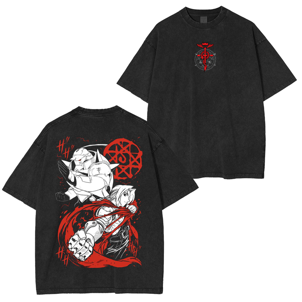Alphonse Elric x Fullmetal Alchemist Brotherhood Anime Unisex Washed T-Shirt