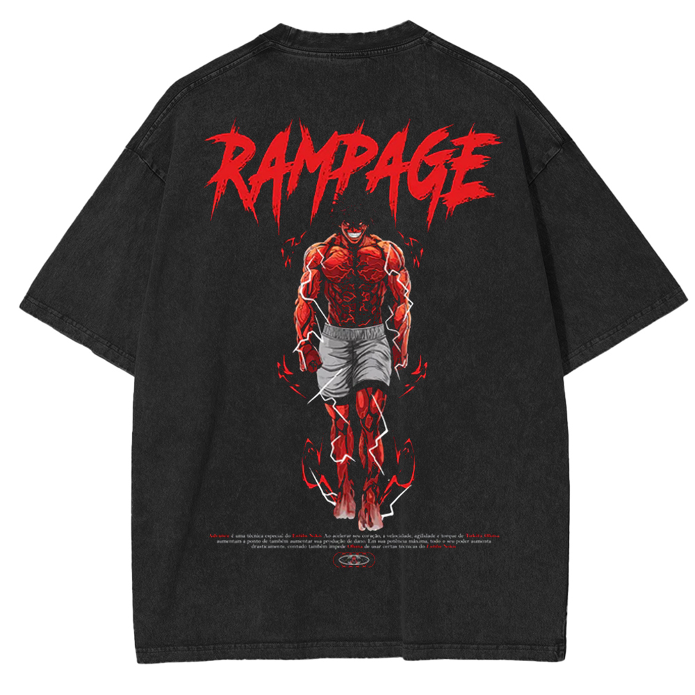 Kengan Ashura Tokita Ohma Advance Mode Washed Tshirt