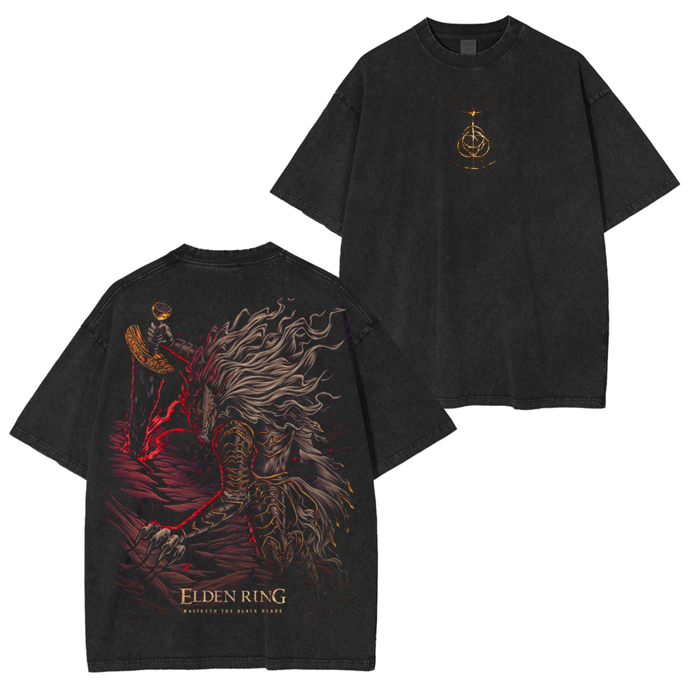 Elden Ring Maliketh The Black Blade Washed T-Shirt