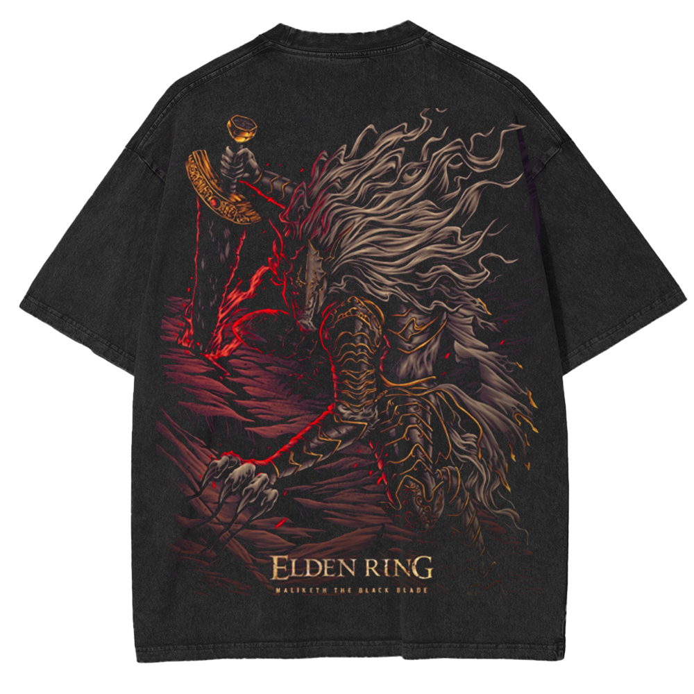 Elden Ring Maliketh The Black Blade Washed T-Shirt