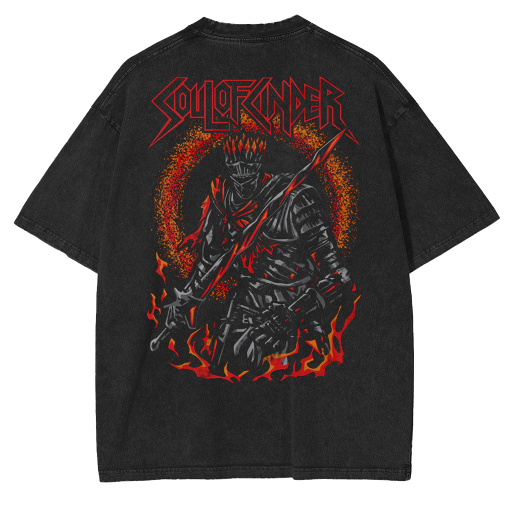 Soul of Cinder – Dark Souls Retro Washed T-Shirt