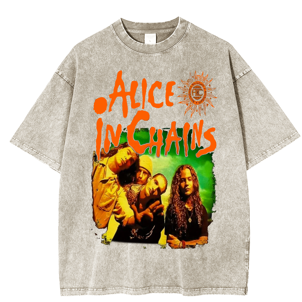 Alice in Chains do beavis and butthead Unisex Washed T-Shirt