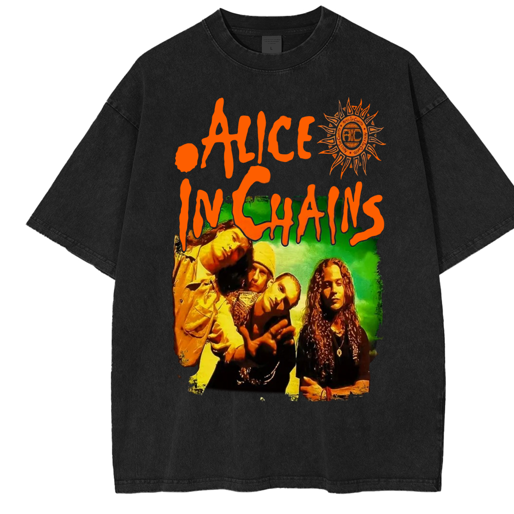 Alice in Chains do beavis and butthead Unisex Washed T-Shirt