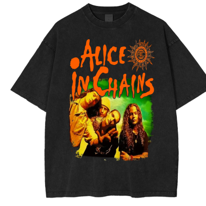 Alice in Chains do beavis and butthead Unisex Washed T-Shirt