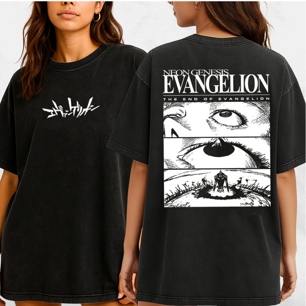 End of Evangelion Drip Is RealRetro Eye Washed T-Shirt