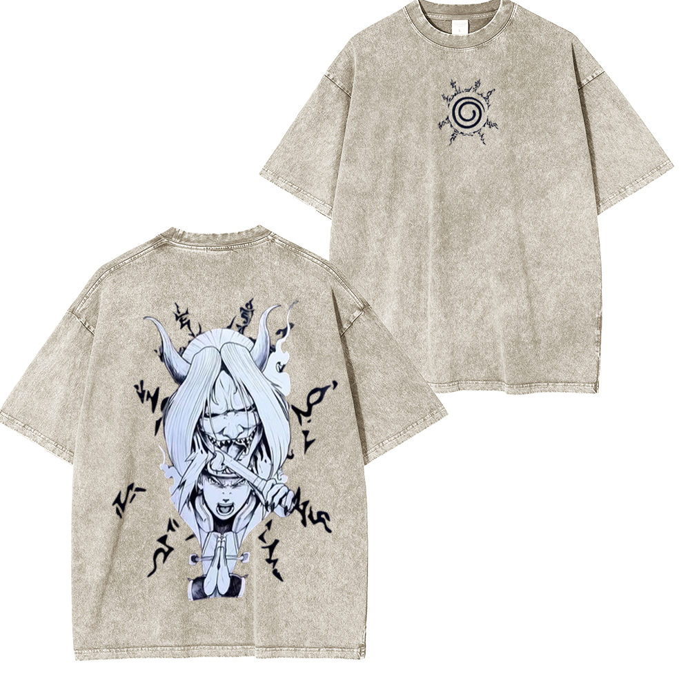 Naruto Anime Unisex Washed T-Shirt
