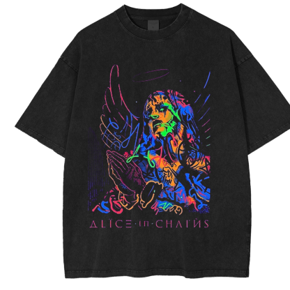 Alice in Chains Angel Unisex Washed T-Shirt