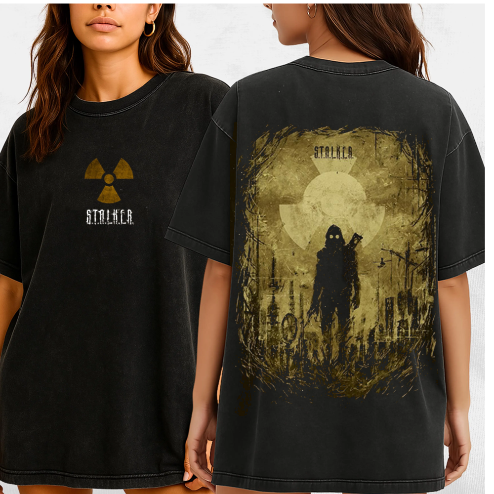 S.T.A.L.K.E.R vintage Unisex Washed T-Shirt