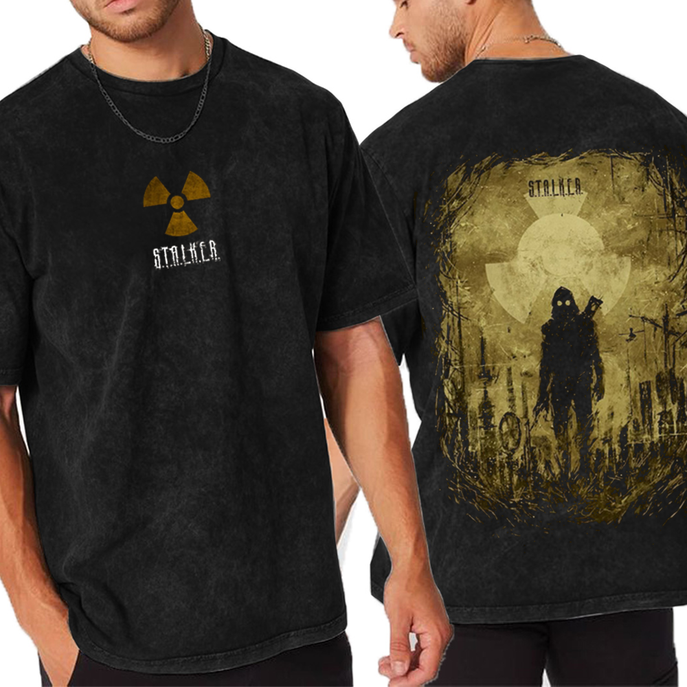 S.T.A.L.K.E.R vintage Unisex Washed T-Shirt