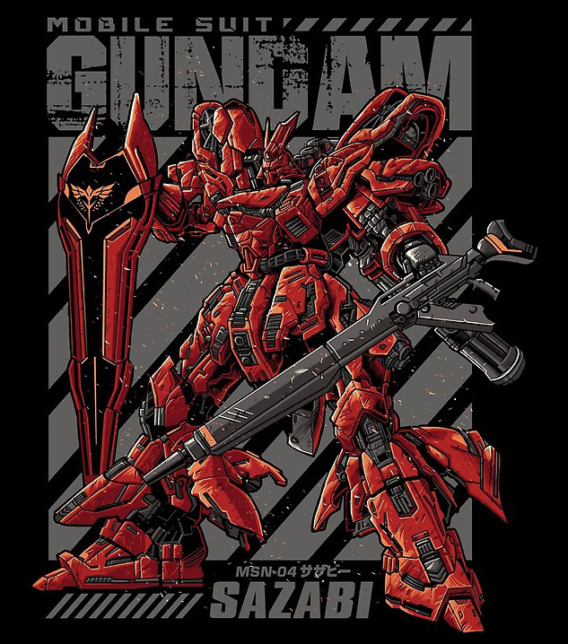 Vintage Gundam Unisex Washed T-Shirt