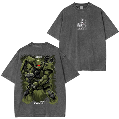 Zaku II Unisex Washed T-Shirt