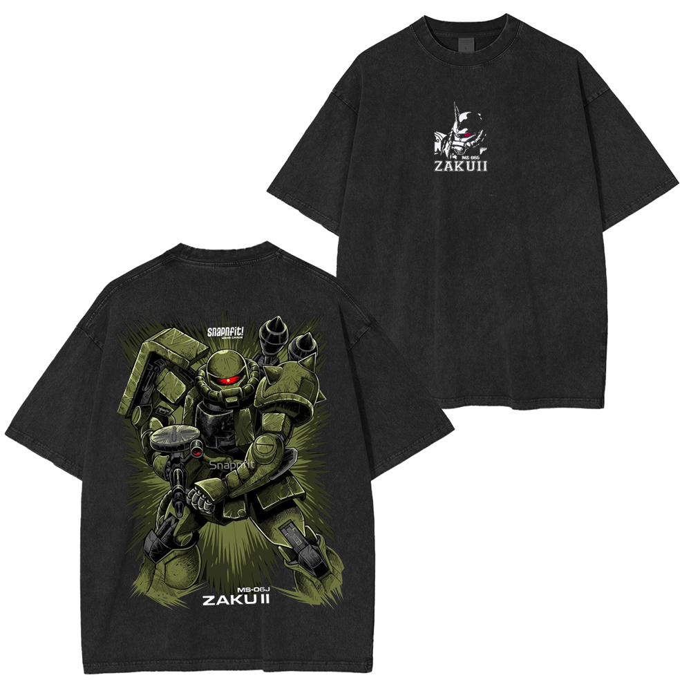 Zaku II Unisex Washed T-Shirt