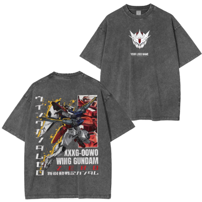 Wing Gundam ZERO Unisex Washed T-Shirt