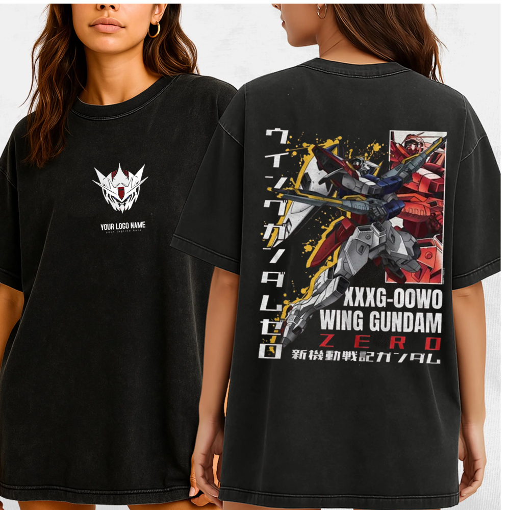 Wing Gundam ZERO Unisex Washed T-Shirt