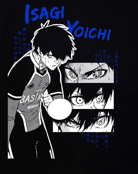 Isagi Yoichi Volley Blue Lock Unisex Washed T-Shirt