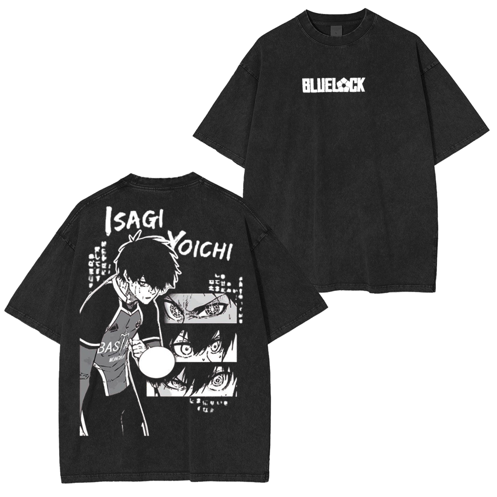Isagi Yoichi Volley Blue Lock Unisex Washed T-Shirt