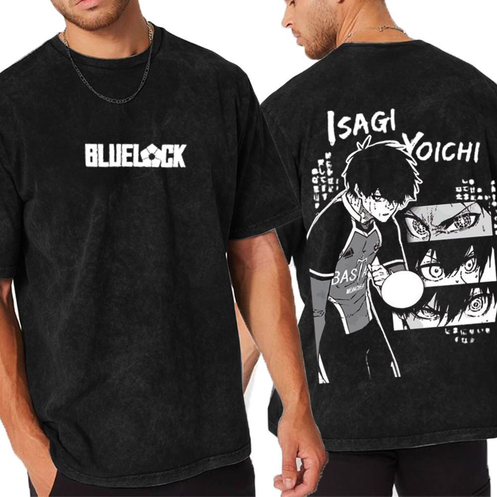 Isagi Yoichi Volley Blue Lock Unisex Washed T-Shirt