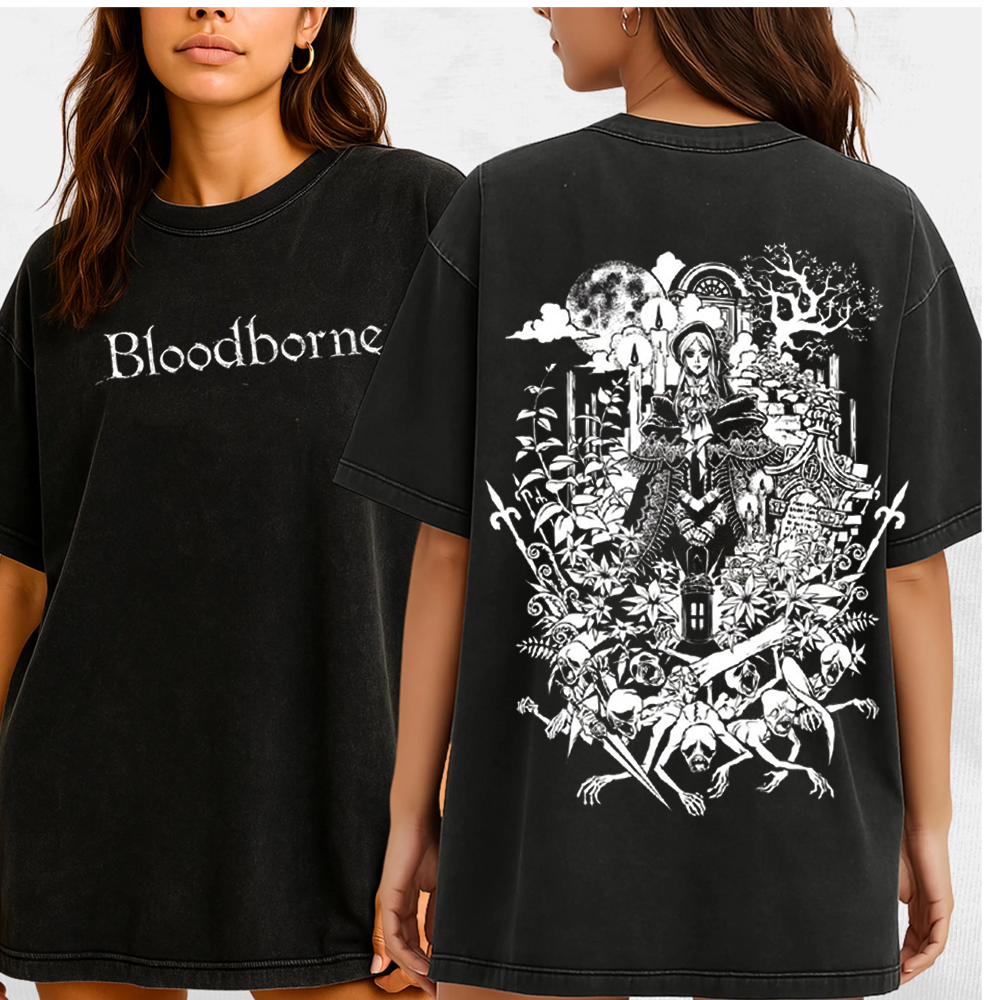 Bloodborne – Hunter’s Dream Unisex Washed T-Shirt